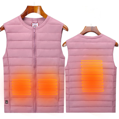 Un chaleco eléctrico unisex con ajustes de calefacción personalizables para una comodidad personalizada