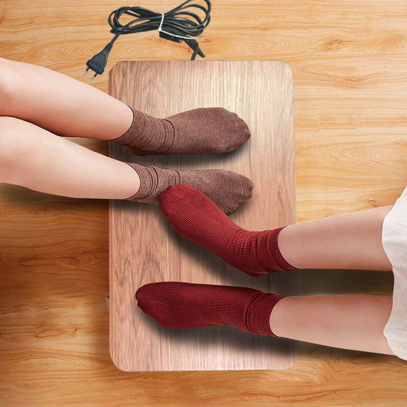 Calentamiento eléctrico Baúl de descanso ergonómico para los pies Ajuste de temperatura Calentador para los pies alivio de la presión para la comodidad