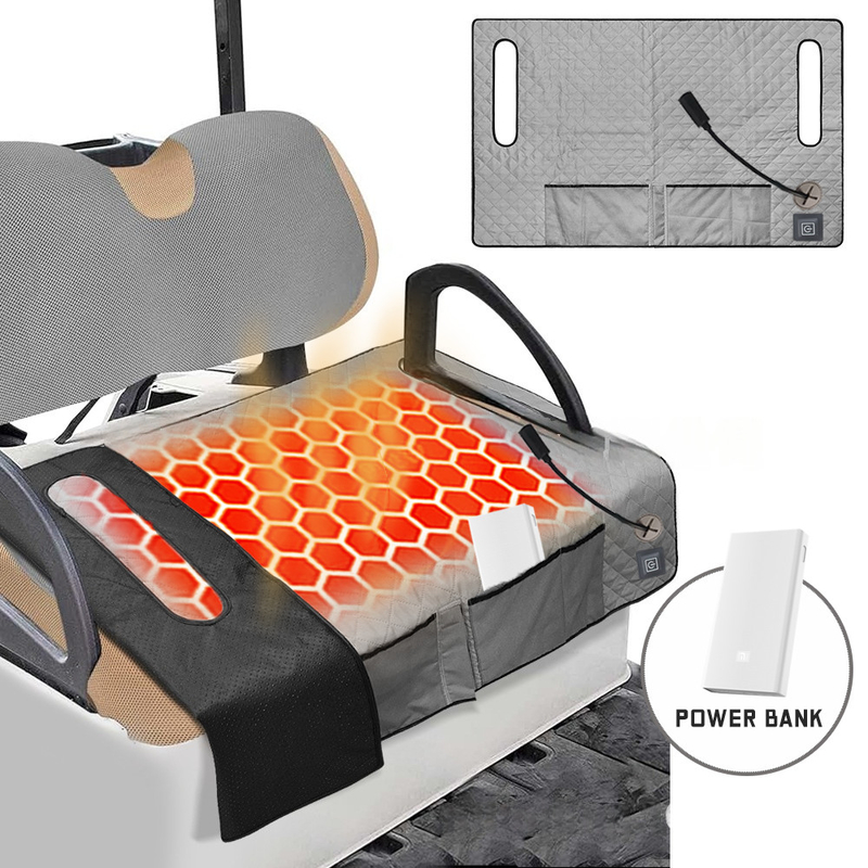 Protección contra el sobrecalentamiento Pad de calefacción de golf para carritos de golf almohadilla de asiento de calefacción material lavable fuente de alimentación CC/AC