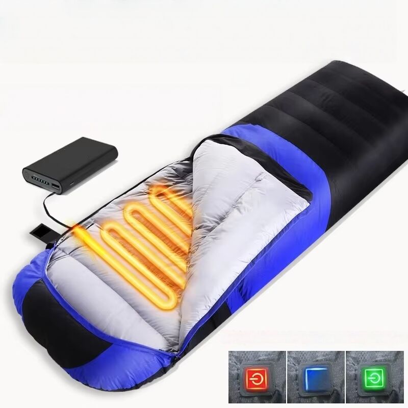 Saco de dormir con calefacción impermeable personalizable, multi 5V 2A USB, SHEERFOND, saco de dormir con calefacción para exteriores para acampar