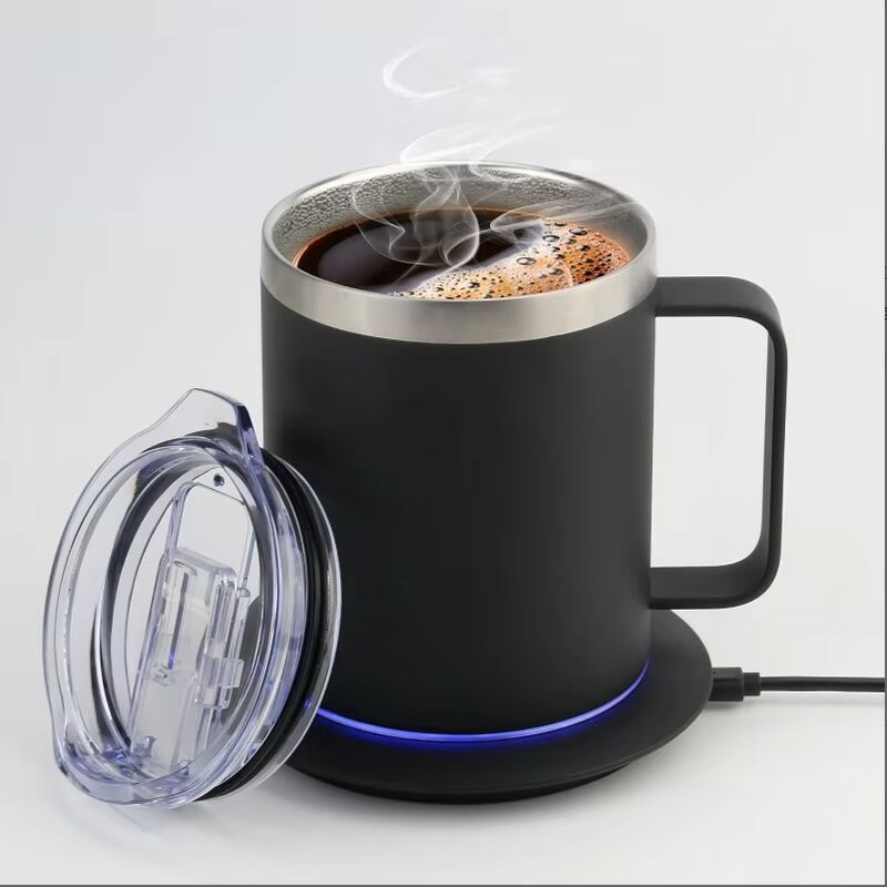 Bolsa Portable de Auto-calentamiento Taza 5000 MAh Batería 18 oz Caliente de café recargable Taza de viaje de auto-calentamiento para la oficina