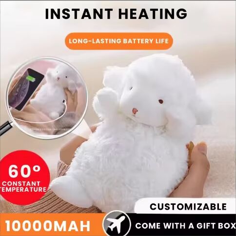 Calentador de mano eléctrico portátil con termostato ajustable Banco de energía USB recargable para uso al aire libre y RV