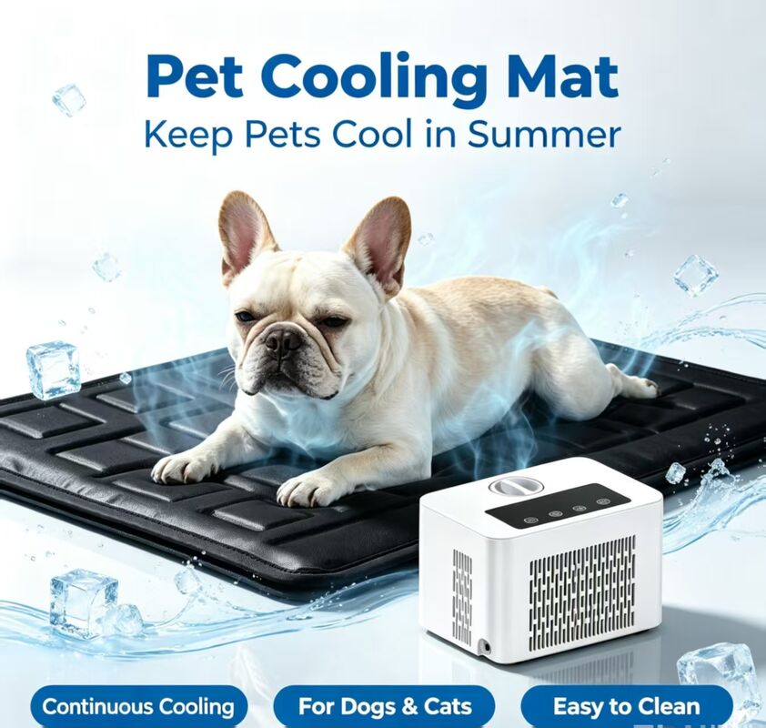 La alfombrilla de enfriamiento por agua para mascotas inteligente ofrece un efecto de enfriamiento estable y duradero, reduce la temperatura corporal de la mascota y la incomodidad por el calor