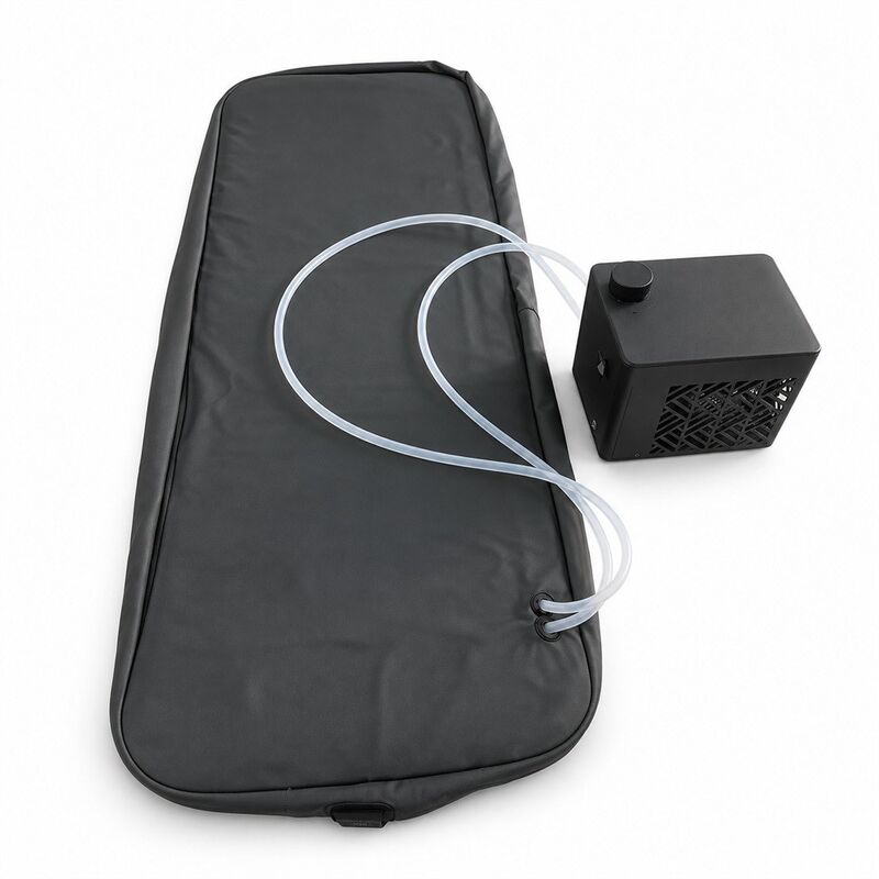 Cubierta de asiento de carrito de golf de doble modo de 24V, enfriamiento por agua y calefacción por grafeno, cubierta de asiento de banco impermeable con correas de correa y caja de enfriamiento externa, logotipo de color y embalaje de tamaño personalizado