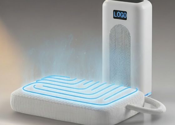 Pad de colchón de calefacción y refrigeración que proporciona un control de temperatura de doble zona y fibra de bambú suave para noches cómodas