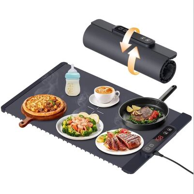 Hogar inteligente multifuncional plegable tabla de cortar caliente esterilla de silicona flexible vegetales calientes Po conservación del calor rodante