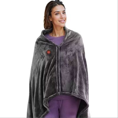 Manta eléctrica portátil multifuncional para invierno, manta térmica infrarroja de grafeno con pantalla Digital