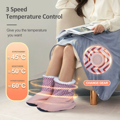 Calentador de pies eléctrico de tamaño y potencia personalizables que ofrece calor instantáneo y beneficios de infrarrojos lejanos para mejorar el flujo sanguíneo de los pies