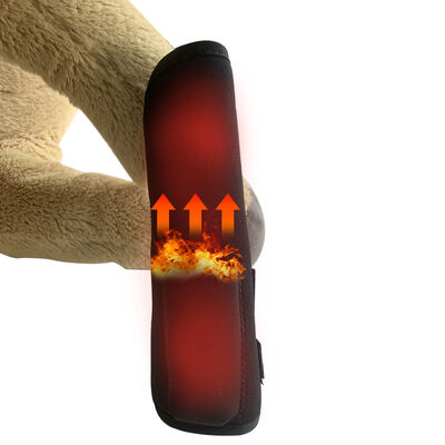 Rodilleras con calefacción para mascotas diseñadas para un cuidado térmico cómodo de las articulaciones con batería recargable y capa de calefacción de tela blanda para mascotas