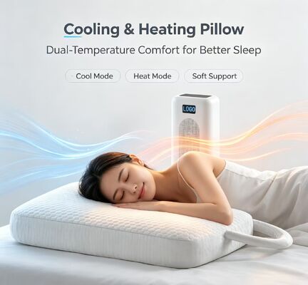 Tecnología de control de temperatura de almohada de calefacción eléctrica que garantiza un calentamiento y enfriamiento constantes para mejorar el sueño y el confort