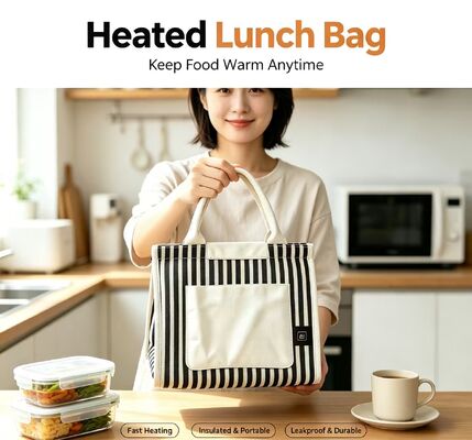 The Ultimate Portable Food Warmer for Road Trips, Camping & Office — USB Powered Heated Lunch Bag with Rapid Heating Technology